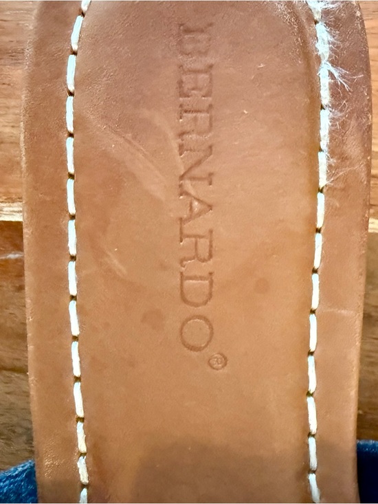 Bernardo Tiffany Velvet Knotted Slide Navy Flat Leather Insole Resort Sandals - Picture 2 of 4